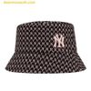  Mũ Bucket MLB Basic Monogram Bucket Hat New York Yankees 32CPH2111-50P Màu Đen Hồng 