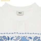  Áo Phông MLB Paisley Big Logo One-Point Short-Sleeve T-Shirt LA (White) 3ATSI0133-07WHS 