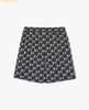  Quần short MLB unisex ống rộng lưng thun Classic Monogram Màu Đen 3ASMM0343 