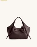 Túi Xách JW PEI Mabel Soft Bow Tote Bag - Dark Brown - Nobox 