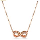  Dây Chuyền, Vòng Cổ Swarovski Hyperbola pendant Pavé, Infinity, White, 18k rose gold finish 5684084 