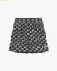 Quần short MLB unisex ống rộng lưng thun Classic Monogram Màu Đen 3ASMM0343 