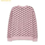  Áo Sweat MLB Classic Monogram Full-Panel Pattern Jacquard Overfit Man-to-Man NY (L.Pink) 3AMTM0334-50PKL 