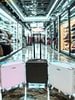 Vali kéo vỏ cứng FILA Hard-Shell Spinner 4 bánh Size 22 Xách Tay Cabin Màu Tím / Đen / Trắng