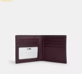  Ví Nam Coach 3-In-1 Wallet In Blocked Signature Canvas Black Currant CW380 