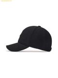  Mũ Lưỡi Trai MLB Basic Canvas Leather Logo Structure Ball Cap CLE 3ACPVL94N-45BKS Màu Đen 