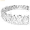  Lắc Tay Swarovski Matrix Tennis bracelet Pear cut, White, Rhodium plated 5598350 