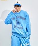  Áo Sweater MLB Varsity Overfit Man-to-Man LA (L.Cobalt Blue) 3AMTV0131-07CBL Xanh Dương 