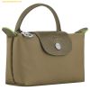  Túi Xách LongChamp Le Pliage Green Pouch With Handle Artichoke - Recycled Canvas Size Mini 