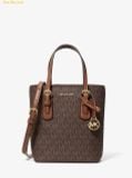  Túi Đeo Chéo Michael Kors Voyager Extra-Small Signature Logo Convertible Crossbody Bag Brown 35F6GV6C0B 