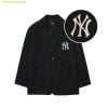  Áo Khoác Vest MLB Basic Medium Logo Blazer Light Jacket NY (Black) 3AJKB5124-50BKS 