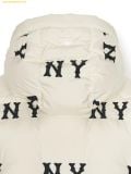  Áo Khoác Phao MLB Women's Megagram Embroidered Tube Hooded Crop Padded NY (D.Cream) 3FDJG1046-50CRD 