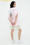  Áo Phông ADLV Tanning Opanchu Usagi Basic Logo Short Sleeve T-Shirt Hồng 