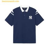  Áo Polo MLB Overfit Varsity New York Yankees 3APQV0143-50NYS Màu Xanh Navy 
