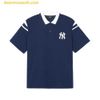 Áo Polo MLB Overfit Varsity New York Yankees 3APQV0143-50NYS Màu Xanh Navy