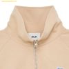  Áo Half-zip MLB Women's Medium Logo Crop Half-Zip Man-to-Man BOS L.Sand 3FMTB0731-43SAL 