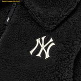  Áo Khoác Lông MLB Basic Stand Neck Mega Logo Soft Dumble Fleece Jumper New York Yankees 3AJPF3016-50BKS - Đen 