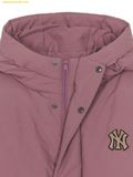  Áo Khoác Phao MLB Varsity Vintage Lettering Hooded Short Padding New York Yankees 3ADJV0356-50PKD Hồng 