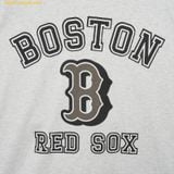 Áo Phông MLB Varsity Overfit Short Sleeve T-Shirt BOS (L.Melange Grey) 3ATSV0233-43MGL 