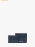 Ví Nam Michael Kors Cooper Logo Billfold Wallet With Passcase Plblue Set 2 Ví 36U9LCRF6B 