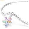  Dây Chuyền Swarovski Ariana Grande x Swarovski choker Mixed cuts, Flower, Multicolored, Rhodium plated 5749189 