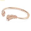  Lắc tay Swarovski Idyllia bangle Feather, White, 18K rose gold finish 5663479 