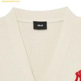  Áo Khoác Cardigan MLB Heart One-Point Cardigan NY (D.Cream) 3AKCH0234-50CRD Trắng Kem 