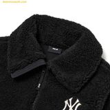  Áo Khoác Lông MLB Basic Stand Neck Mega Logo Soft Dumble Fleece Jumper New York Yankees 3AJPF3016-50BKS - Đen 