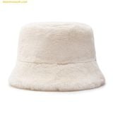  Mũ Bucket MLB Fur Bucket Hat BOS (L.Beige) 3ABQM134N-50INS Trắng 