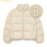  Áo Khoác Phao MLB Women's Basic Over-Crop Padded BOS (L.Beige) 3FDJB0136-43BGL Begi 