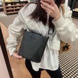  Túi Đeo Chéo Coach Sophie Bucket Bag In Signature Canvas CR154 Màu Đen 