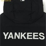  Áo Khoác Phao Dài MLB Basic Big Lettering Hood Long Padding New York Yankees 3ADJB1846-50BKS-Đen 
