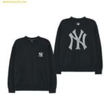  Áo Sweat MLB Classic Monogram Gradient Big Luxe Overfit Man-to-Man NY (Black) 3AMTM0234-50BKS 