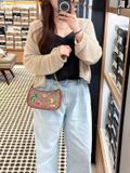  Túi Đeo Vai Coach Teri Mini Crossbody Bag In Signature Canvas With Sticker Print Size 20 