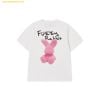 Áo Phông ADLV Woman Doodle Fuzzy Rabbit Short Sleeve T-Shirt Màu Trắng