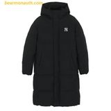  Áo Khoác Phao Dài MLB Basic Big Lettering Hood Long Padding New York Yankees 3ADJB1846-50BKS-Đen 
