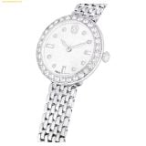  Đồng Hồ Swarovski Matrix tennis 7-link watch Swiss Made, Metal bracelet, Silver tone, Stainless steel 5673022 
