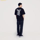  Áo Phông ADLV Bear Doll Fuzzy Rabbit Short Sleeve T-Shirt Đen 