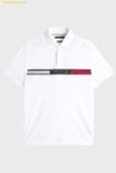 Áo Polo Tommy Hilfiger Polo Logo Faixa Regular T-shirt Trắng 