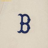  Áo Khoác Cardigan MLB Monogram Jersey Boston Red Sox 3AKCM0344-43CRD Trắng Kem 