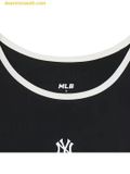  Áo Ba Lỗ MLB Nữ Phom Croptop Basic Small Logo Màu Đen 3FTKB0153 