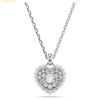 Dây Chuyền, Vòng Cổ Swarovski Idyllia pendant Heart, White, Rhodium plated 5684386
