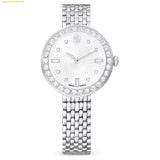  Đồng Hồ Swarovski Matrix tennis 7-link watch Swiss Made, Metal bracelet, Silver tone, Stainless steel 5673022 