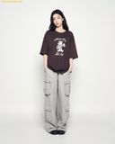 Áo Phông ADLV Ac Bear Welcome Short Sleeve T-Shirt Nâu 