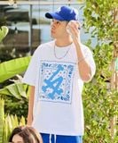  Áo Phông MLB Paisley Big Logo One-Point Short-Sleeve T-Shirt LA (White) 3ATSI0133-07WHS 