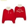  Áo Sweat MLB Women's Varsity Crop Half-Zip Sweater BOS (L.Red) 3FKPV0134-43RDL 
