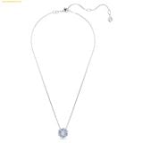  Dây Chuyền Swarovski Idyllia pendant Mixed cuts, Flower, Blue, Rhodium plated 5680013 