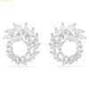  Bông Tai Swarovski Mesmera round earrings Marquise cut, White, Rhodium plated 