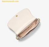  Túi Đeo Vai Michael Kors Mila Medium Signature Logo Messenger Bag 35T5GIMM8B Trắng Logo 