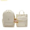  Balo MLB Dia Mono Embossed School Bag New York Yankees 7ABKMD14N-50CRS Trắng 